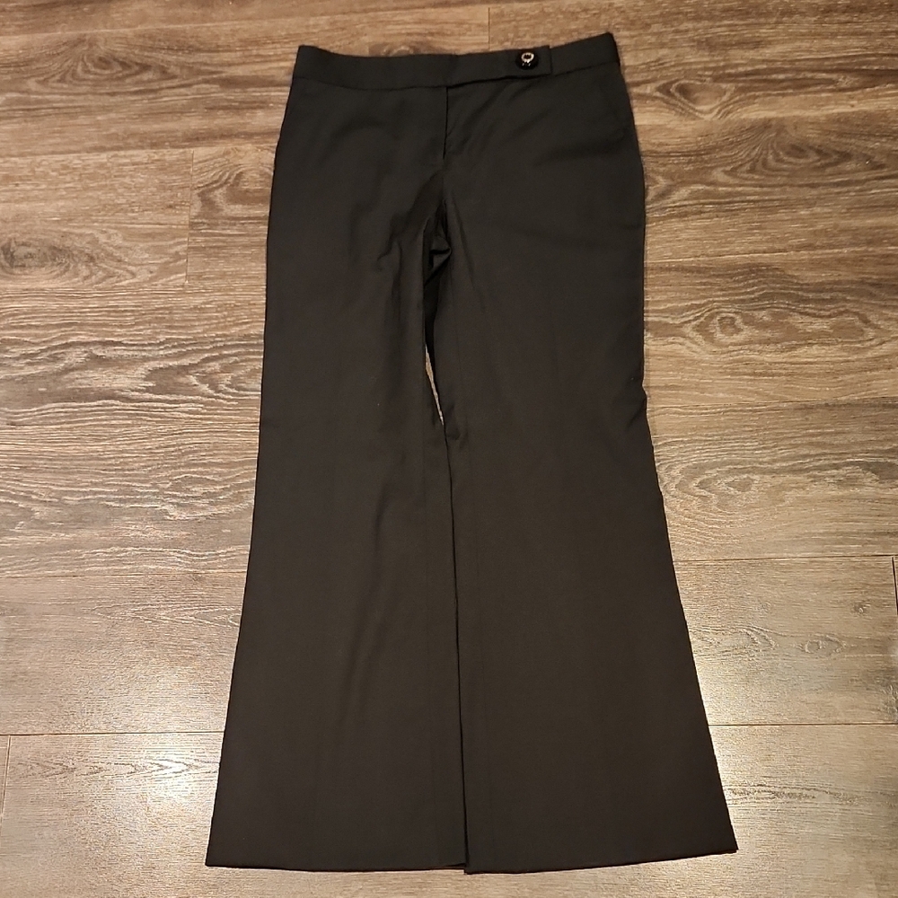 ❤️ NWOT! TORY BURCH WIDE LEG HIGH RISE STRETCH VIRGIN WOOL TROUSERS / PANTS, 8 - Picture 2 of 7